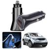 Автомобильное зарядное устройство высокой мощности 38 Вт с двумя USB-портами, зарядное устройство для путешествий на дальние расстояния, пластиковое для эффективной и безопасной зарядки в дороге