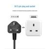 TOWE UK Plug to C13 Power Cord