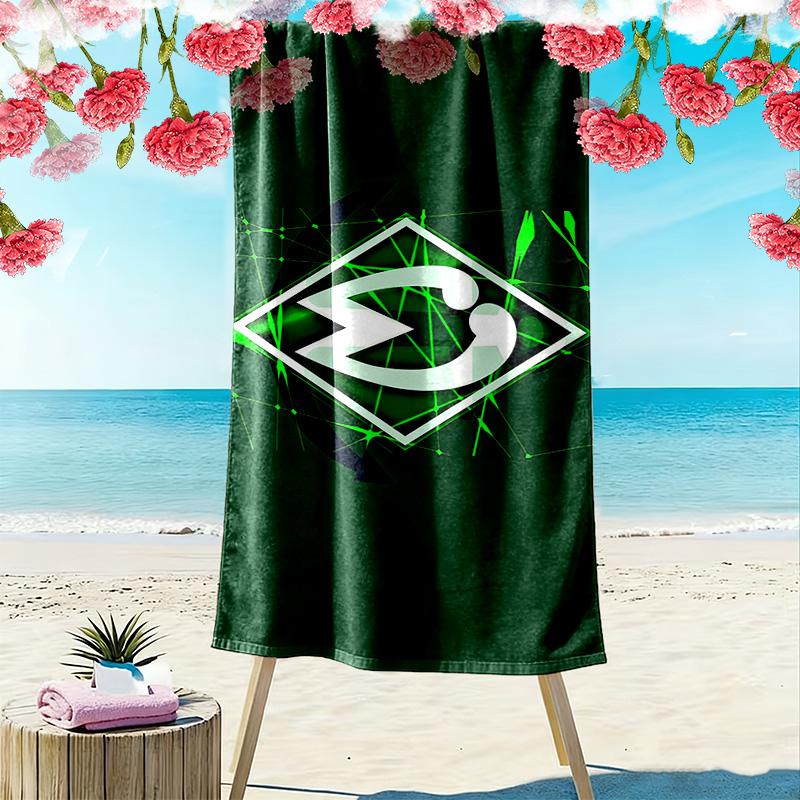 Werder Bremen Print Beach Towel, Large Soft Quick Dry Towel for Beach Camping Swimming