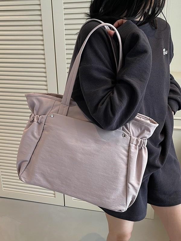 Minimalist Canvas Tote Bag For Women With Large Capacity And Inner Pockets For Daily Use