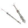 2pcs Retro Seam Remover Quickly Removal DIY Metal Hand Stitch Remover Thread Remover for Needlework Leatherwork Silver