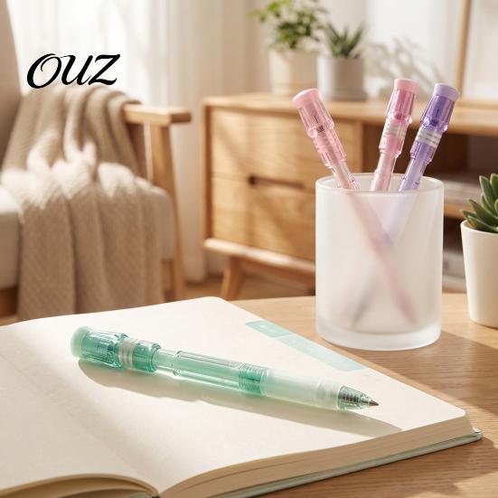 Student School Supplies Turbine Spinning Gel Pen, Stress Relief Gyro Top Quick-drying Smooth Writing Fine Point Pens 0.5mm Black Ink Pen for