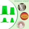 4Pcs Professional Fabric Tube Maker Plastic Sewing Rolling Tool For Handmade Bedding Rug Making Knitting Craft Project