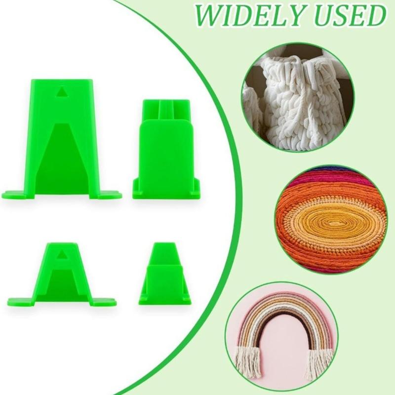 4Pcs Professional Fabric Tube Maker Plastic Sewing Rolling Tool For Handmade Bedding Rug Making Knitting Craft Project
