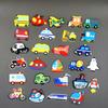 Set Cartoon Vehicle Magnetic Magnets for Kids PVC Decorative Magnet for Refrigerator Cute Fridge Magnet for School Locker Decor