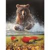 Полный 5D Diy алмазная живопись Охота бурый медведь Алмазная вышивка полный набор аниме наборы для вышивки крестом домашний декор подарок ручной работы