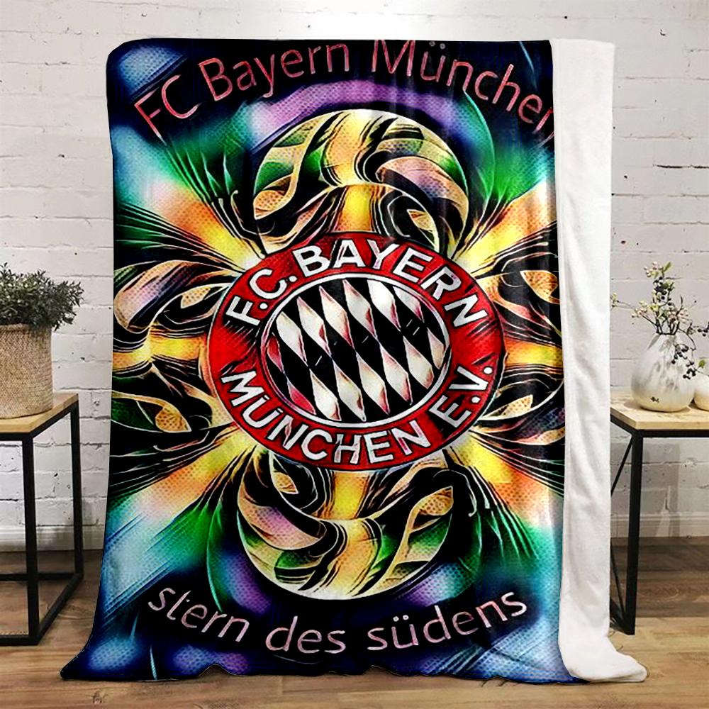 FC Bayern Munich Logo Blanket Design Flannel blanket for bedroom, living room, sofa, and nap sofas.