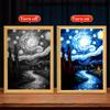 Light Painting Photo Frame Van Gogh Astral Art Led Night Light Bedside Tabe Lamp Room Home Desk Decor Christmas Gifts Moon Lamp
