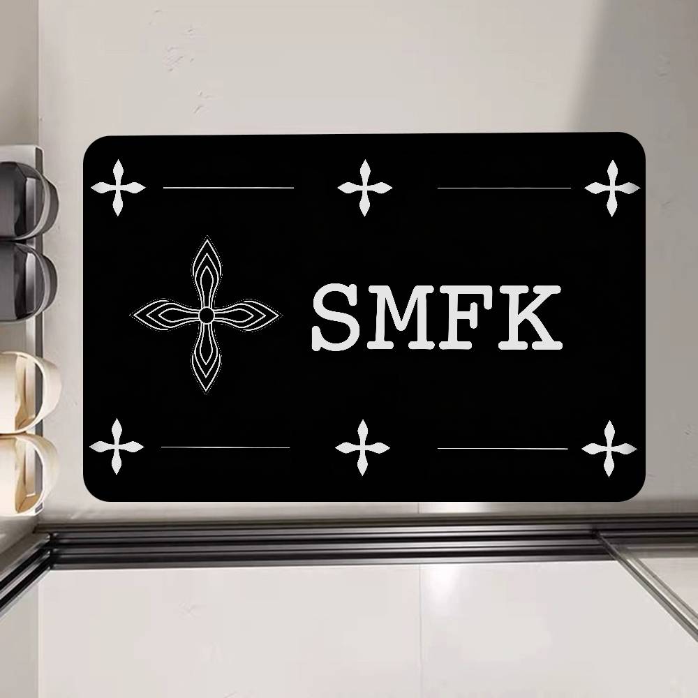 Fashion SMFK Entrance Door Mat Washable Non-Slip Living Room Sofa Chairs Area Mat Kitchen Welcome Doormat