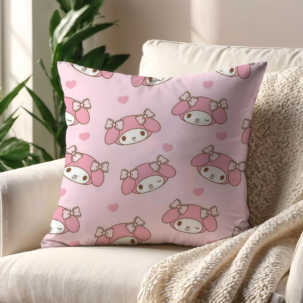 MMy MMelody Kawaii cushion cover For Pillow Printing Sofa Decoration Home Car Room Coffee Shop Office Nordic Simplicity