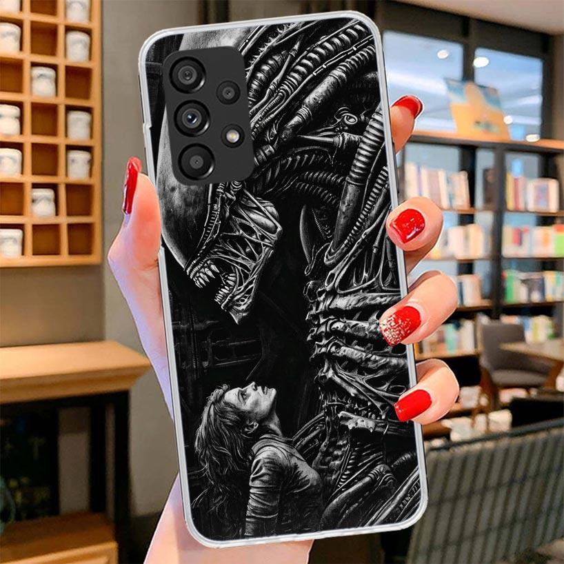 Cool A-Alien X-Xenomorph Phone Case For Samsung Galaxy A12 A22 A32 A52 A72 A02S Phone Case Note 20 Ultra 10 S10 Plus A51 A71 A50