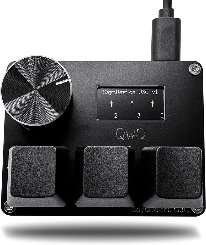 O3C SayoDevice OSU O3C Rapid Trigger Hall Switches Magnetic Pink Switches Keyboard With Knob Screen Copy Paste Shotcut