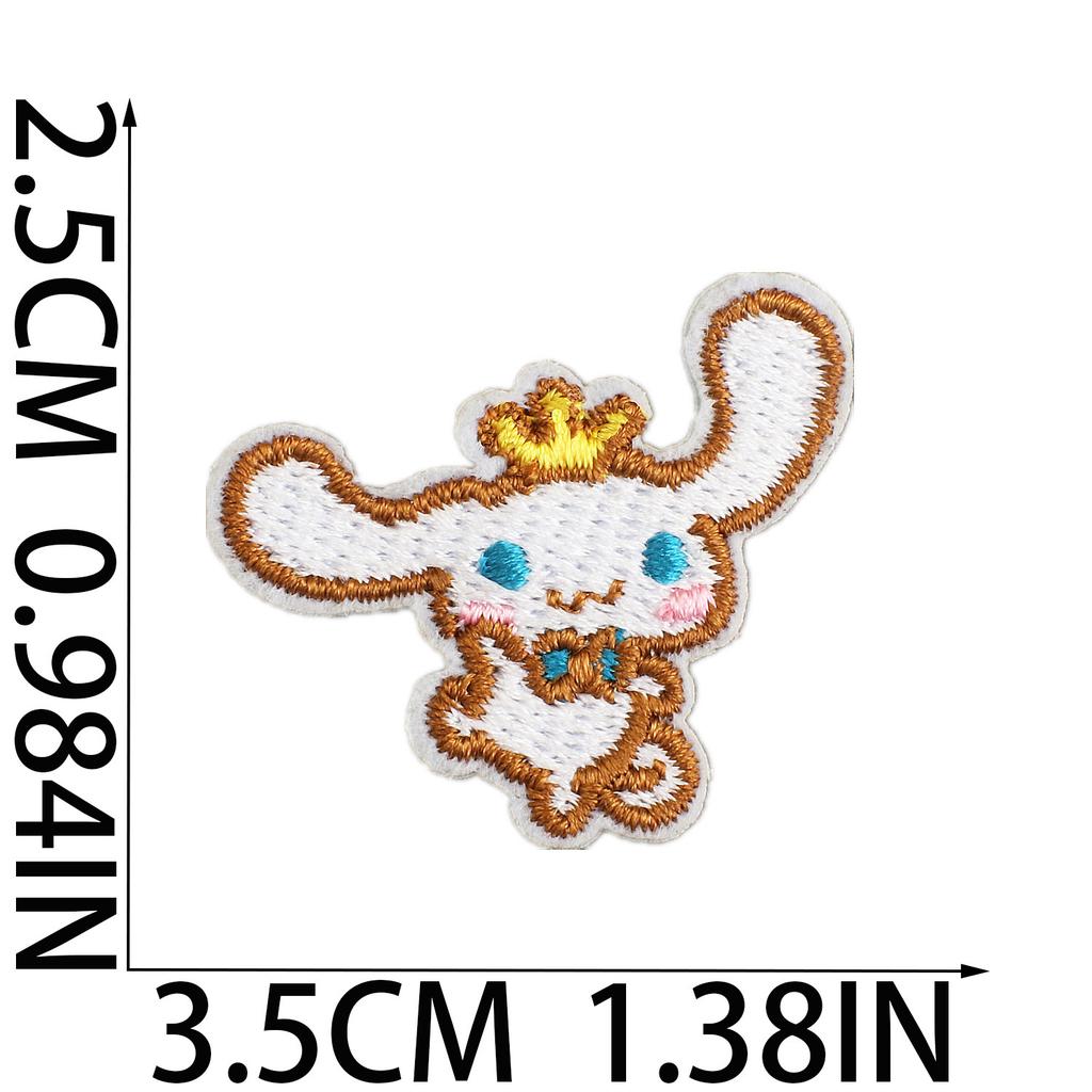 Anime Zhang Zai Collection Embroidery Cloth Sticker Clothes Bag Decoration Cute Cartoon Kitten Patch Sticker Computer Embroidery Label