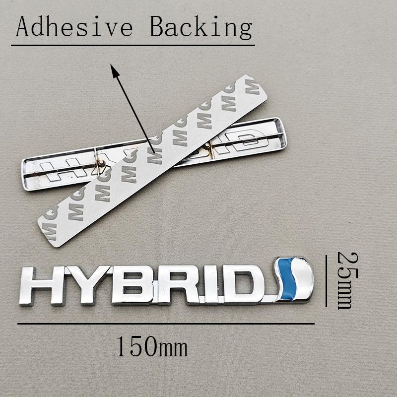 3D Металлическая Наклейка на Автомобиль Логотип HYBRID Наклейка на Крыло Боковая Задняя Часть Багажника Шильдик Эмблема Для Toyota RAV4 Prius Camry Accord Sienna Авто Аксессуары