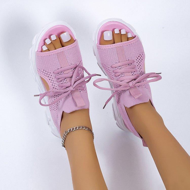 Женские модные спортивные сандалии на плоской подошве