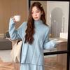 2024 Winter Autumn Women Solid Sweaters Knitting Basic Fashion O-Neck Style Loose Pullover Sweater