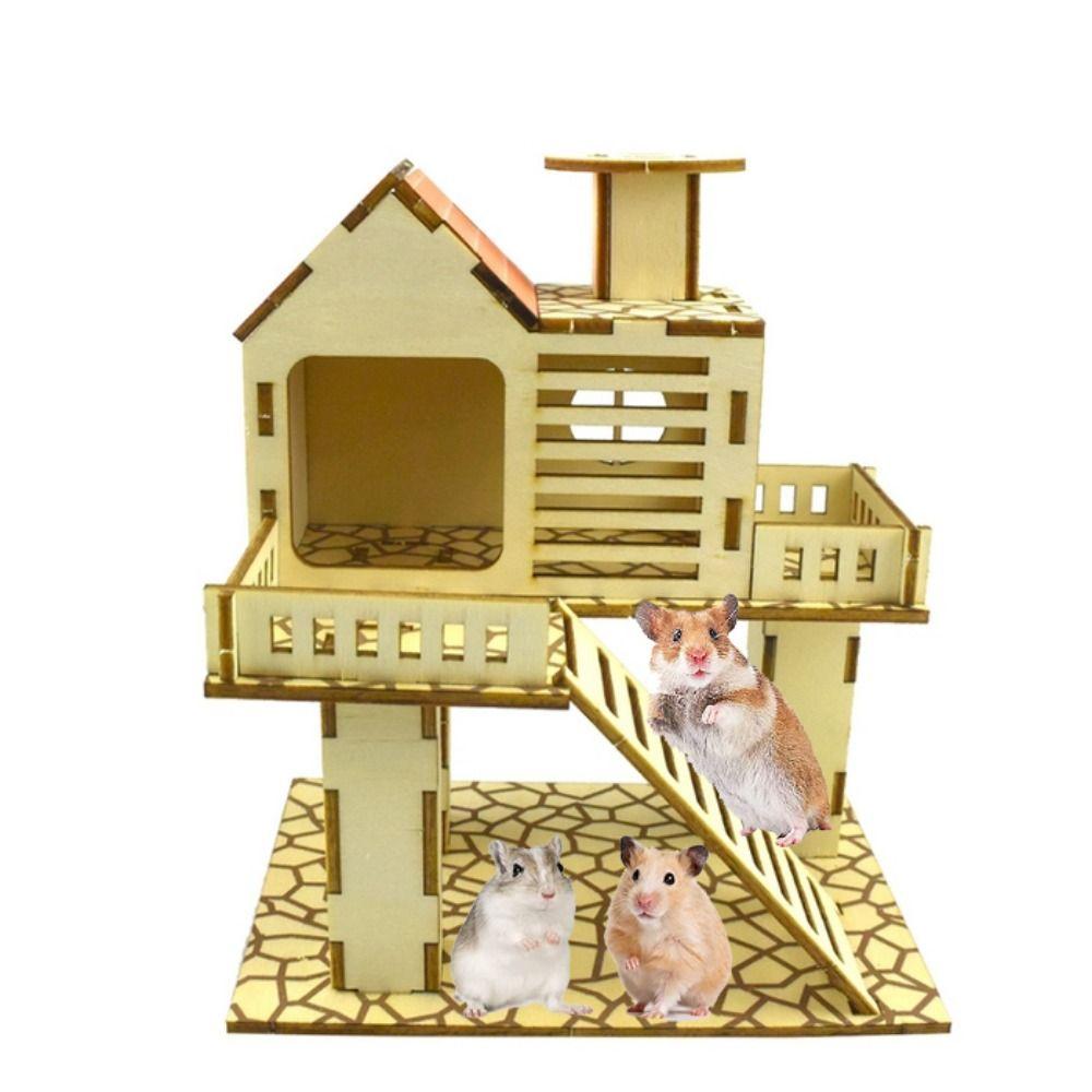 Gerbils Hedgehog Removable Guinea Pigs Hamster House Rat Playground Platform Small Animal Habitat