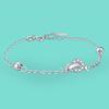 Style Women's 925 Silver Bracelet Cute Dolphin Pendant Bracelet Solid Silver Chain Minimalist Real Silver Jewelry