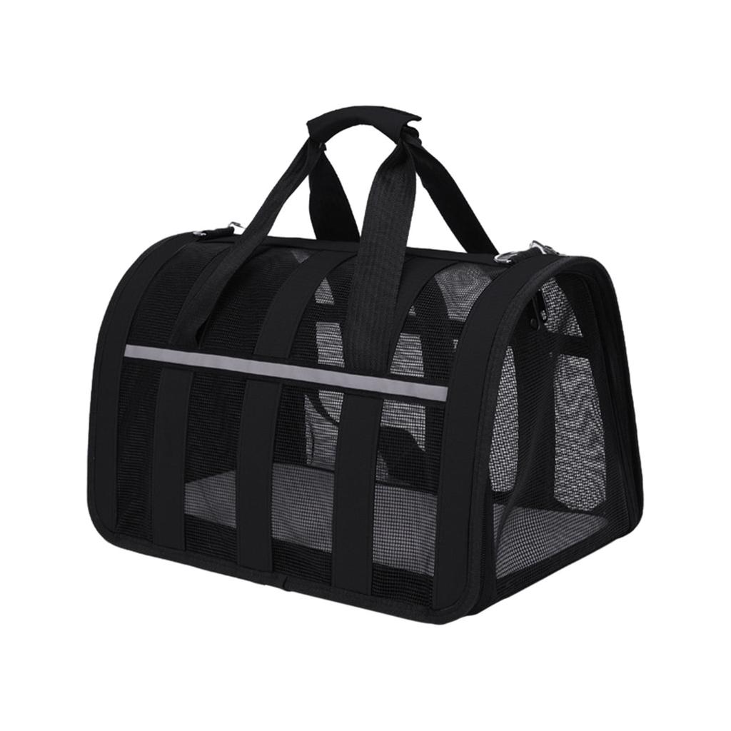 Earkity Pet Carrier: Soft-Sided Breathable Mesh Collapsible Travel Bag - Airline Approved Portable Dog Cat Carrier for Pet Travel Adventures