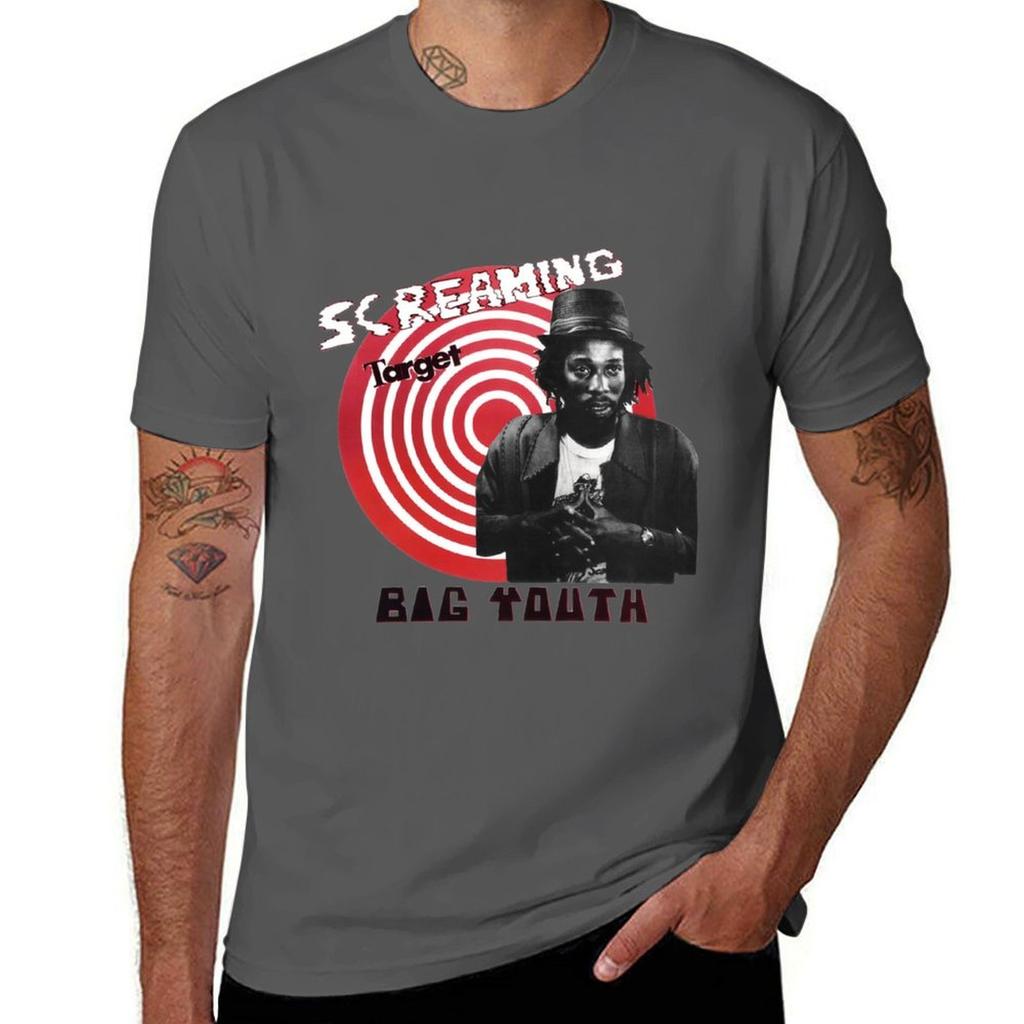 Big Youth Screaming Target T-Shirt Cotton T Shirt Man Graphic T Shirts for Man T-Shirt