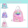 Colorful Unicorn Pattern With Sequins Children Backpack For Kindergarten
