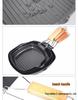 Foldable Non-Stick Iron Frying Pan 20-28cm - Portable Outdoor Cooker for Steak