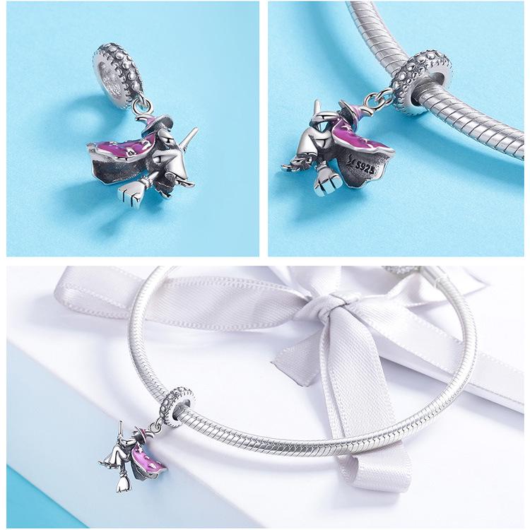 Yin Ziyun Halloween Magic DIY Bracelet Beads & Creative S925 Sterling Silver Necklace Pendant