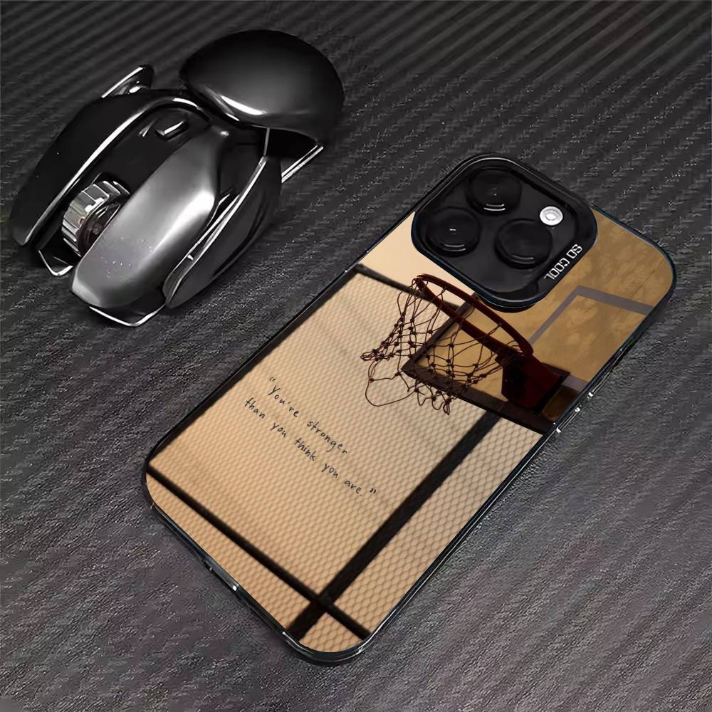 Чехол для телефона с рисунком баскетбольного кольца Для iPhone 17 16 15 14 13 12 11 Pro Max XS Max 7 8 Plus Ударопрочный Силиконовый Матовый Чехол