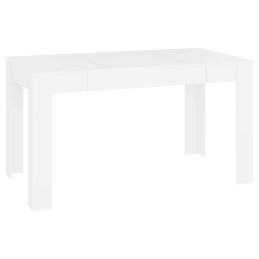 Vidaxl Stół Jadalniany, Biały, 140X74,5X76 Cm, Materiał Drewnopochodny