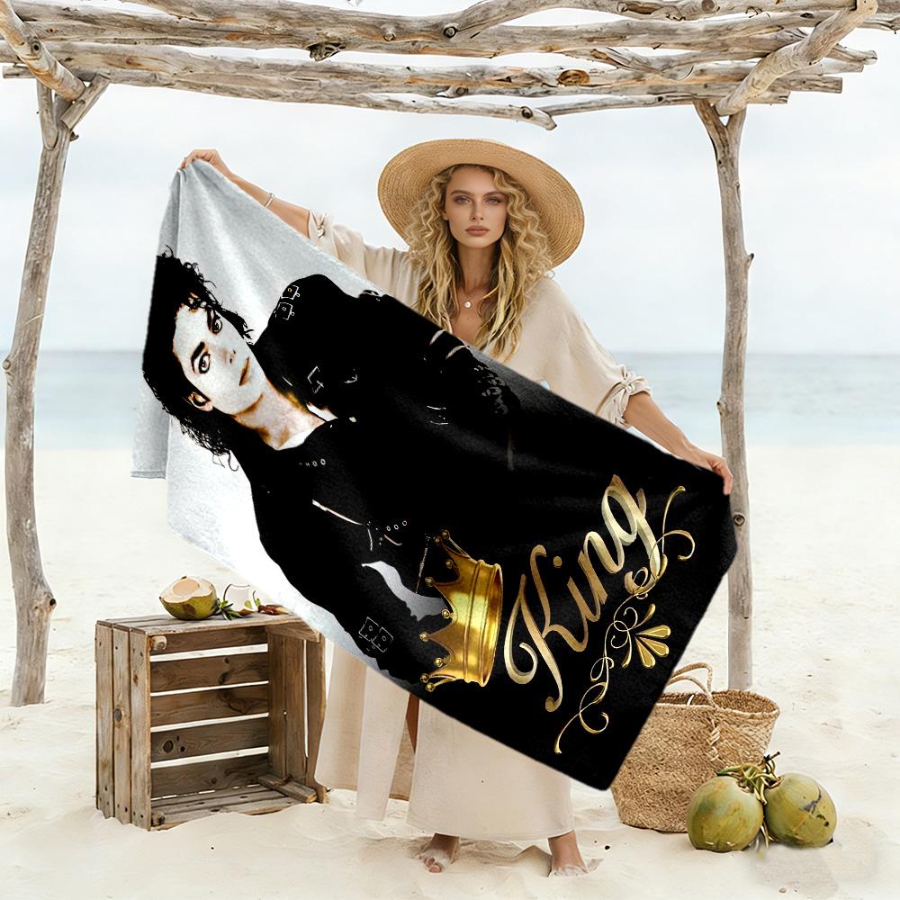 Michael Beach Towel Quick-Dry Soft Microfiber Comfortable Lightweight Perfect for Traveling Yoga Camping and Swimming