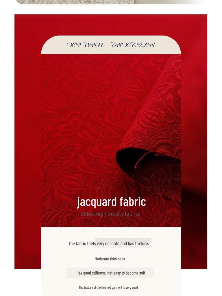 Embossed Butterfly Jacquard Fabric for Autumn/Winter Dresses, Cheongsams, Capes, and Shoes