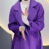 Warm and Fashionable with Women's Wool Coat with Belt for Autumn