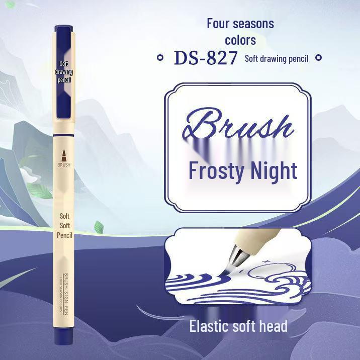 DianShi DS-827 Мягкий кистевой акварельный и каллиграфический маркер