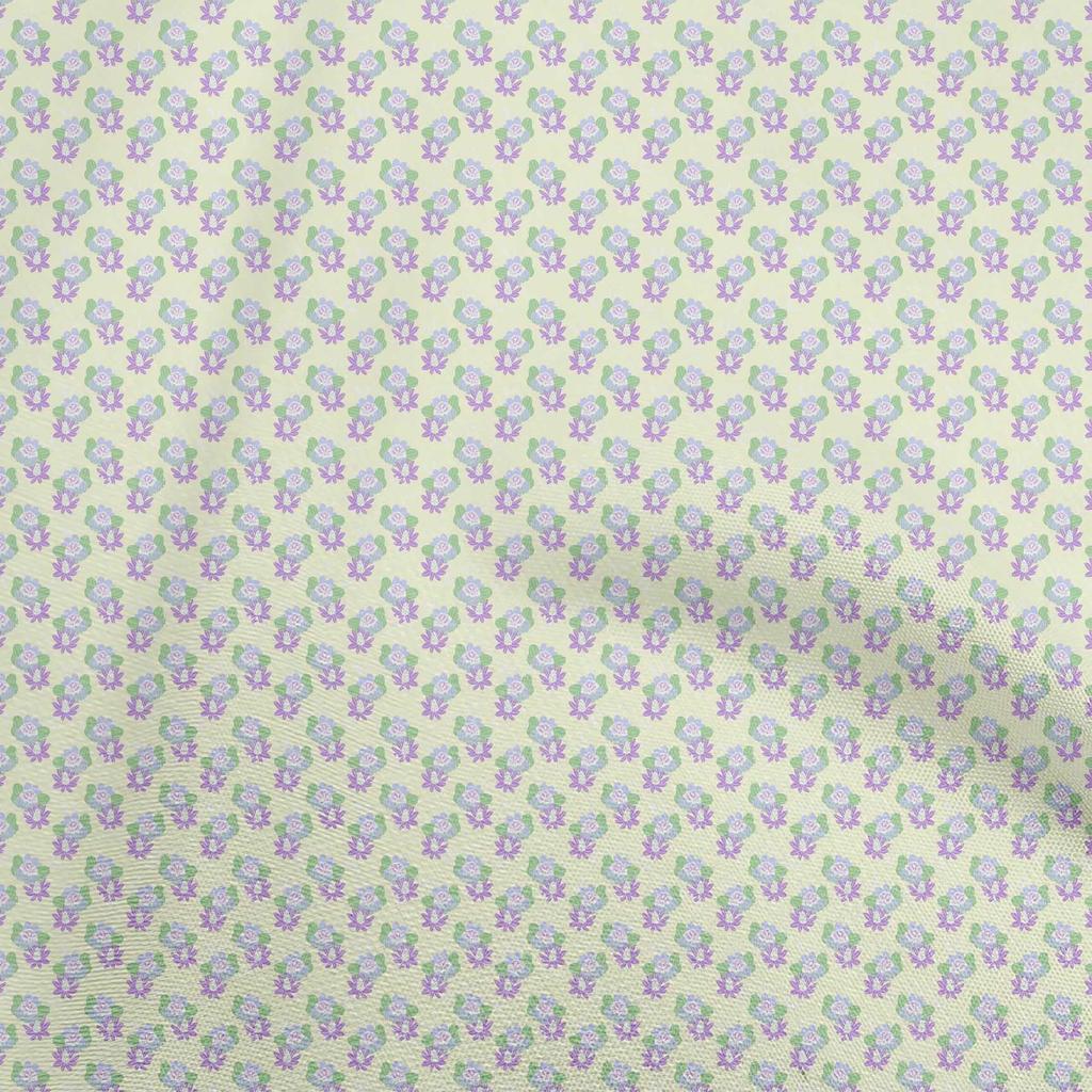 oneOone Ткань Cotton Flex Light Blue, детский швейный материал с цветами, принт, ткань по ярдам, 40 дюймов