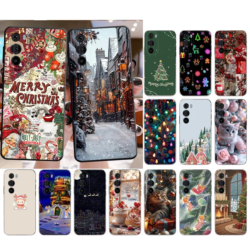 Рождественский Арт Чехол для Телефона для Motorola Edge 50 40 Pro 60 50 40 30 Ultra Neo Fusion Moto G Play G Stylus G Power G