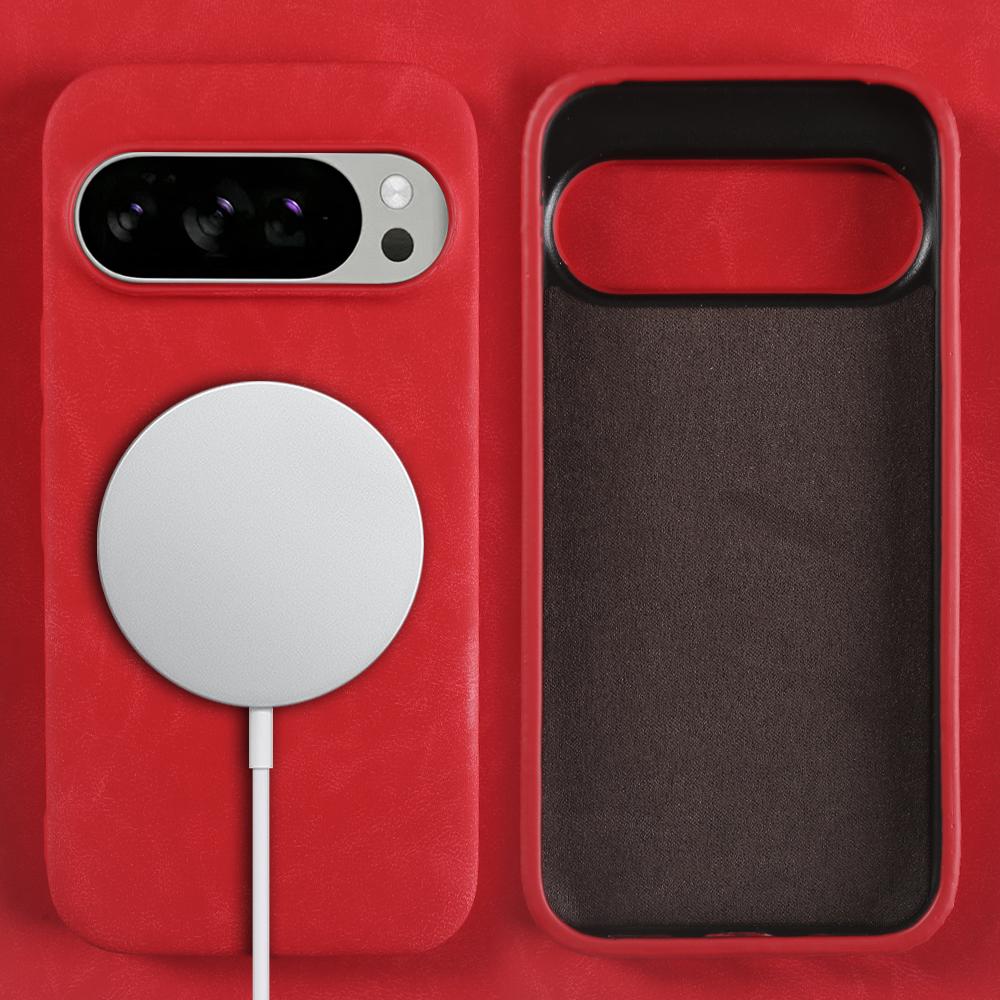 Для чехла Magsafe Для Google Pixel 10 Pro XL 10A 9 Pro XL 9A 8 Pro 8A 7A 6A 5A 5 6 7 Pro Премиальный кожаный чехол Задняя крышка телефона