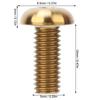 Упаковка из 5 шт. Титановый сплав M5*12 Болты для флягодержателя велосипеда M5*10 Винты для дискового тормоза(M5*12 Золотой