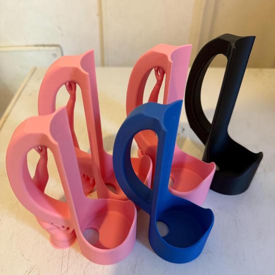 12-унциевый тонкий держатель для банок с ручкой, напечатанный на 3D-принтере, эргономичный держатель для напитков, универсальная емкость для газированного пива