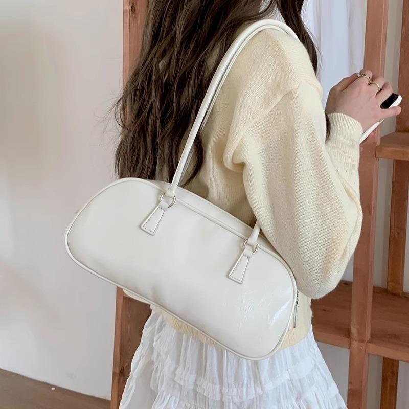 Новые сумки через плечо из искусственной кожи, подмышечная сумка, однотонная женская сумка для отдыха, универсальная, в корейском стиле, на молнии, квадратная сумка через плечо