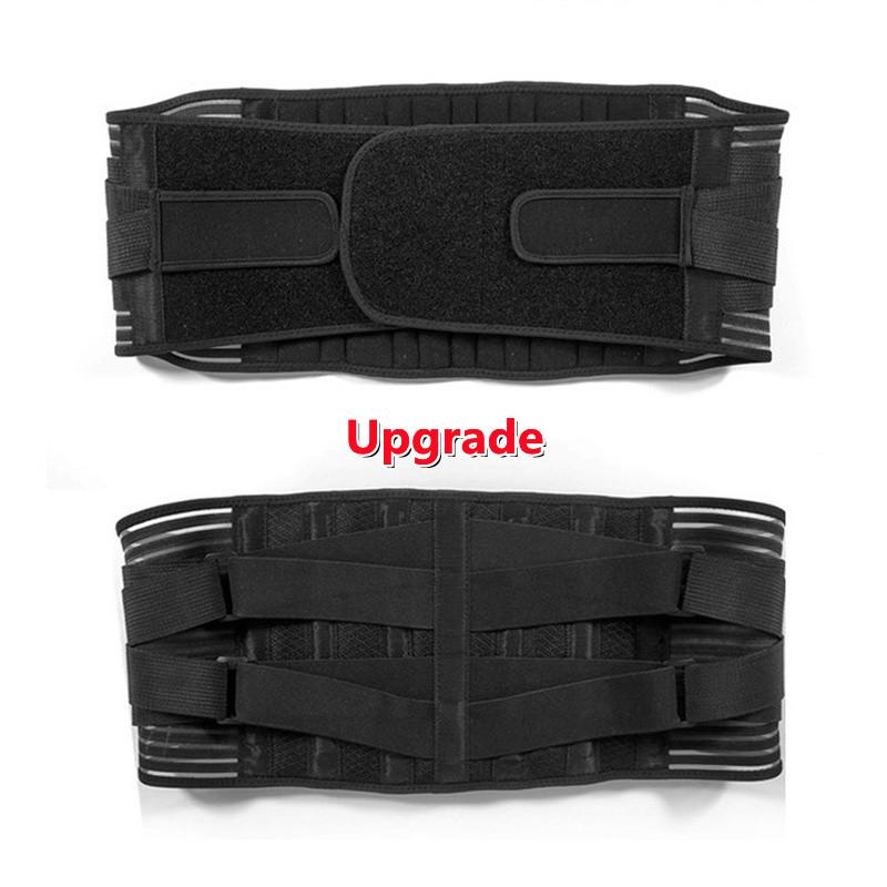 Дышащий сетчатый бандаж для спины для мужчин и женщин, облегчение боли в нижней части спины с 6 опорами для поддержки спины, противоскользящая поясничная поддержка