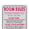 Розовый Комната Правила Знак Подростки Девочки Мальчики Спальня Игровая Комната Общежитие Смешной