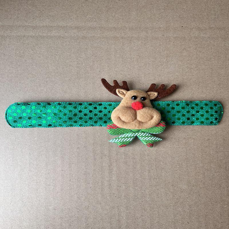 Children's Christmas Light-Up Cartoon Slap Band Watch Ornament