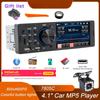 1 Din 4.1" IPS сенсорный экран Автомобильный MP5-плеер TF USB AUX Dual USB BT Цветная подсветка кнопок FM-радио Видеовыход Автомобильная стереосистема