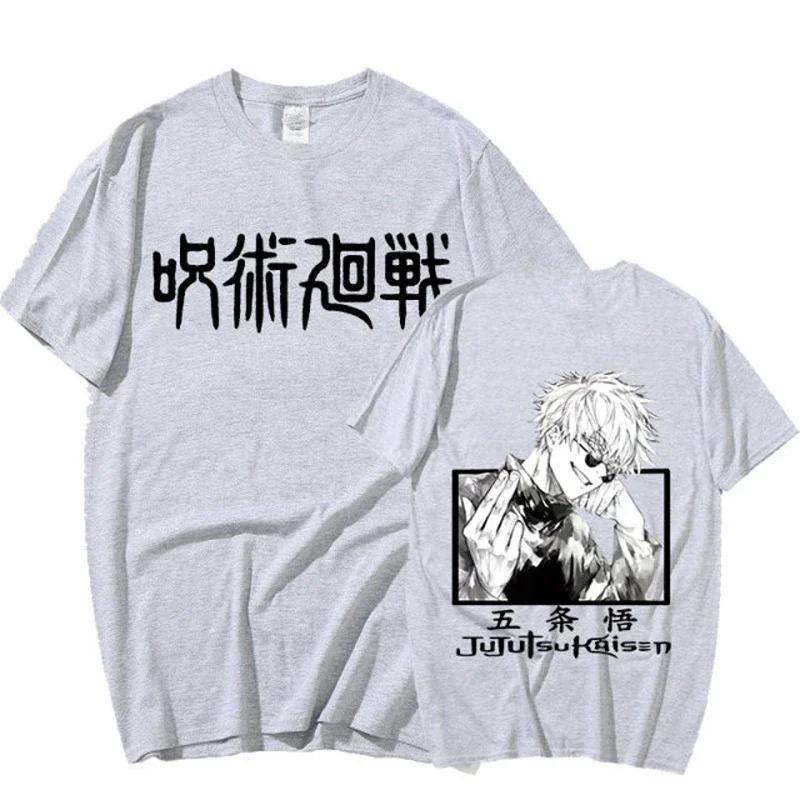 Летняя японская аниме-футболка Jujutsu Kaisen с рисунком манги Ryomen Sukuna, футболки с коротким рукавом, свободные повседневные футболки из хлопка для мужчин