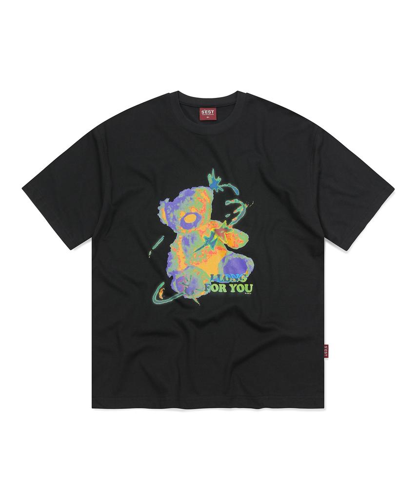 S'EST Lonely Teddy T-Shirts Black