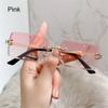 Frame Eyewear Sunglasses for Women Frameless Sunglasses Vintage Sunglasses Rectangle Sunglasses