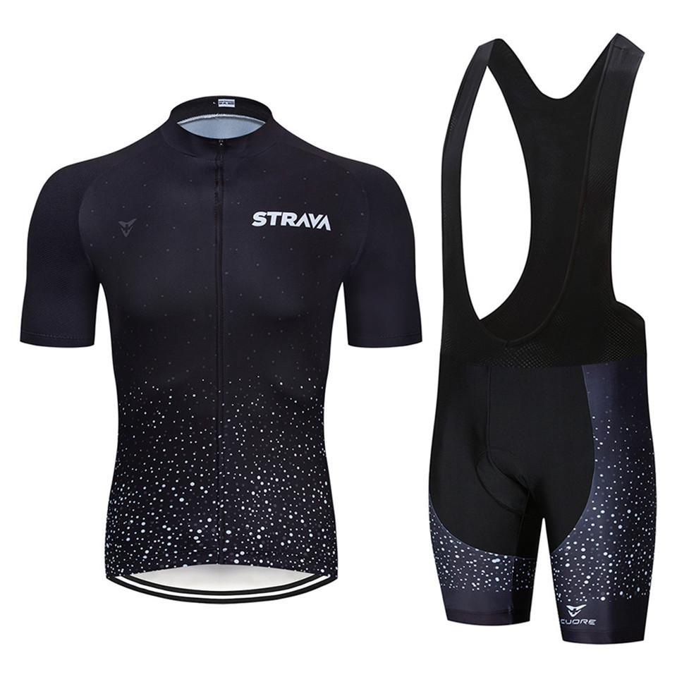 Strav Tour De France Cycling Suit Short Sleeve Suit Men's and Women's Summer Breathable Road Mountain Bike Suit