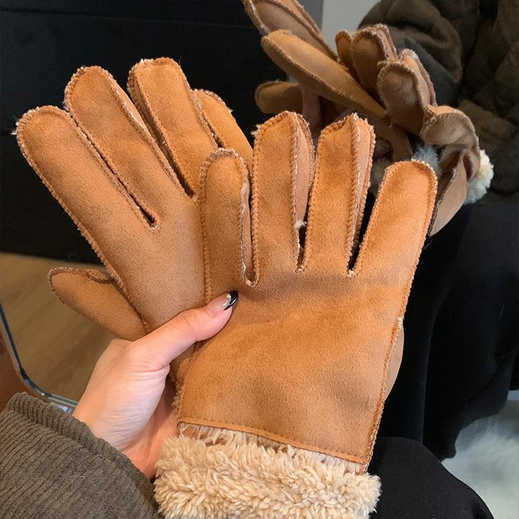 Скидка для новичков - Женские американские ретро замшевые перчатки: Теплый, на подкладке, ветрозащитный для осени и зимы
