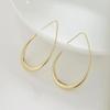 Comfortable Tear Drop Hoop Earrings Stylish Teardrop Hoop Earrings Distinctive Ear Ornament for Fashion Individuals