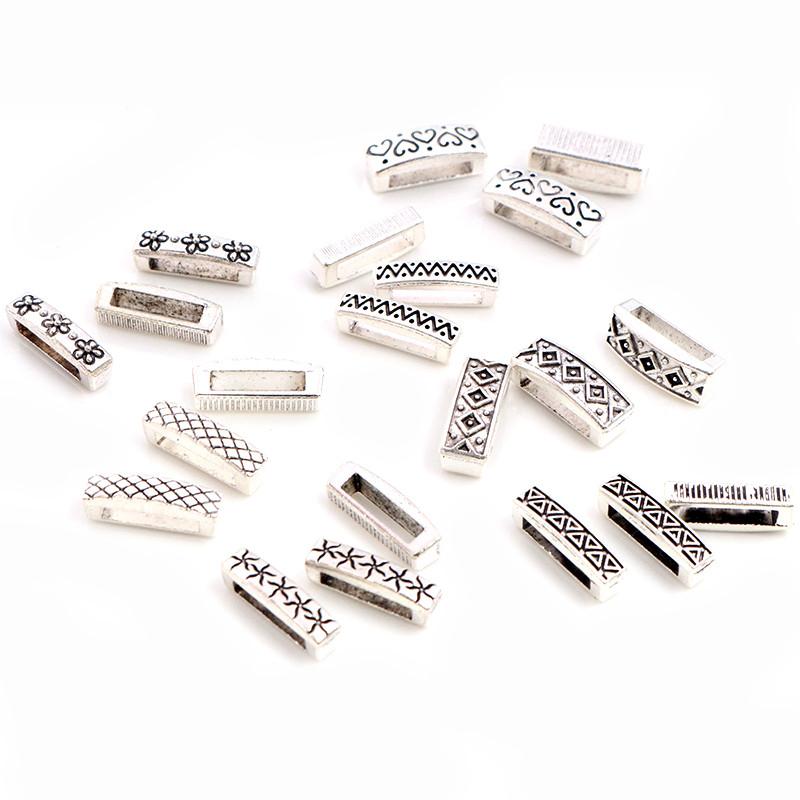 20 шт. 16x6x6 мм Бусины Швензы Подвески Изготовление Украшений DIY Для 1 см ПУ Кожаного Браслета Бусины с Большим Отверстием Фурнитура Размер Отверстия 11x2 мм